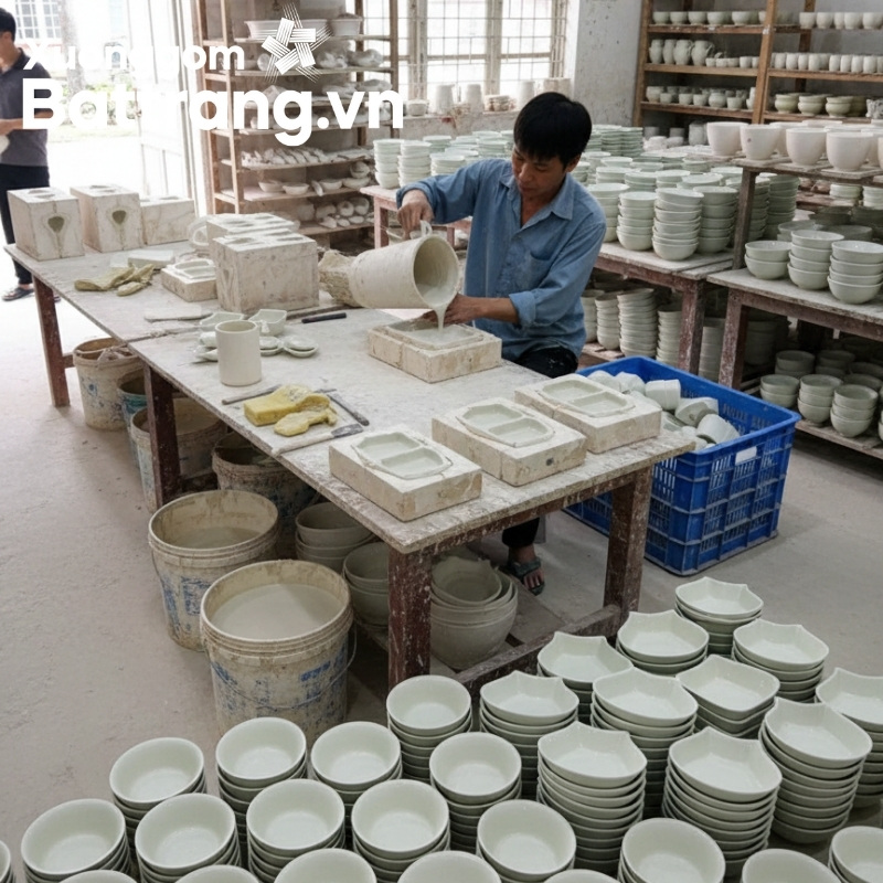 Tạo h&igrave;nh khay mứt 